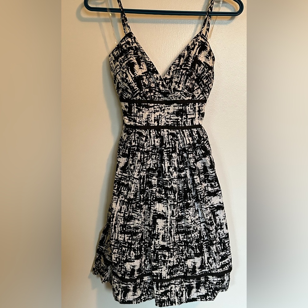 Black and white dress